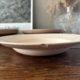 Vintage set of 8 powder pink soup plates Digoin Sarreguemines