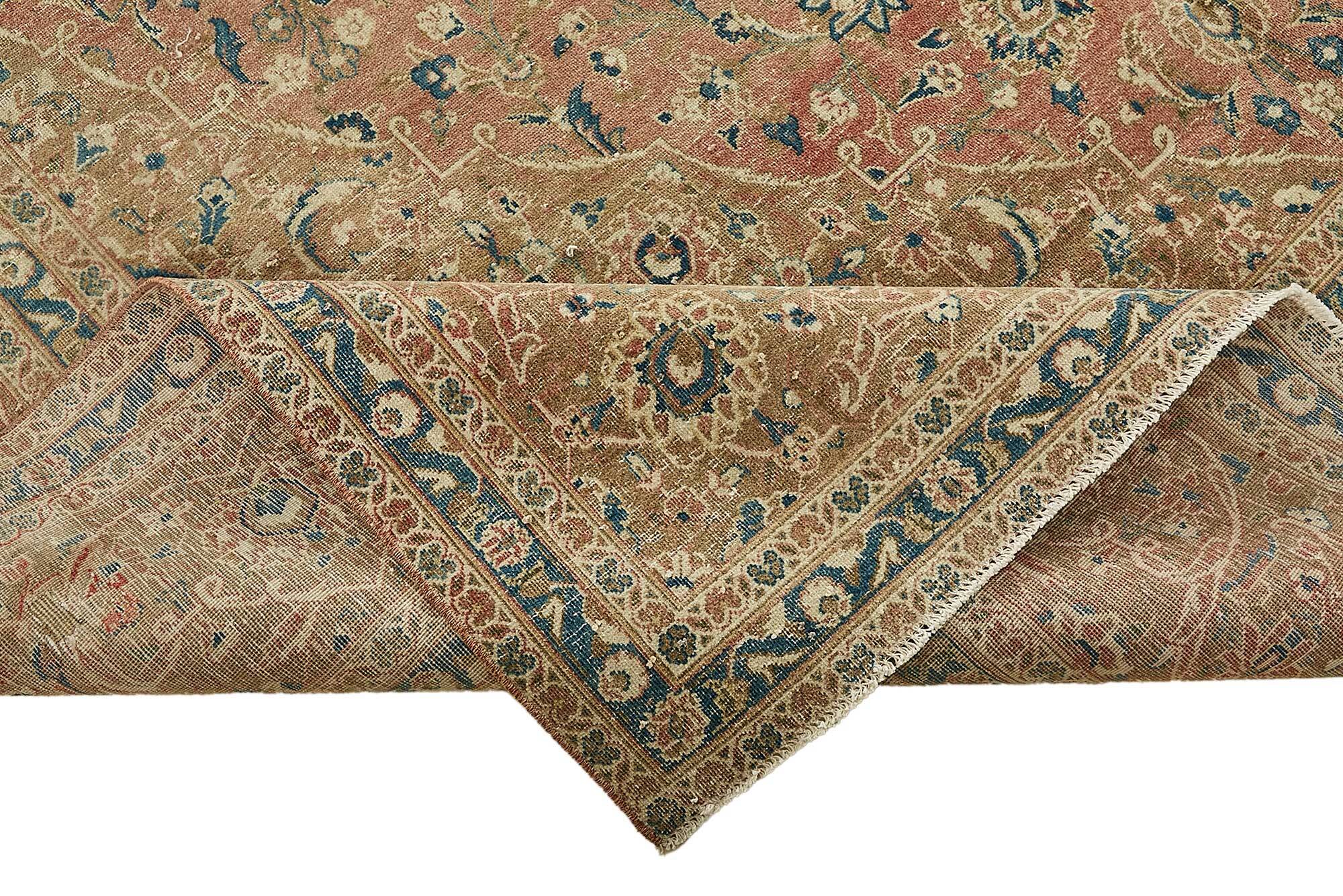 Tapis vintage unique fait à la main 293 cm x 484 cm
