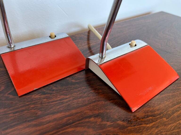 Pair of two design mid-century table lamps by Drupol, 1960s / Czechoslovakia