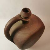 Cruchon normand bouteille à anse ancienne en grès