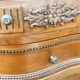 Pair of walnut crossbow chests of drawers
