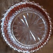Vintage glass salad bowl