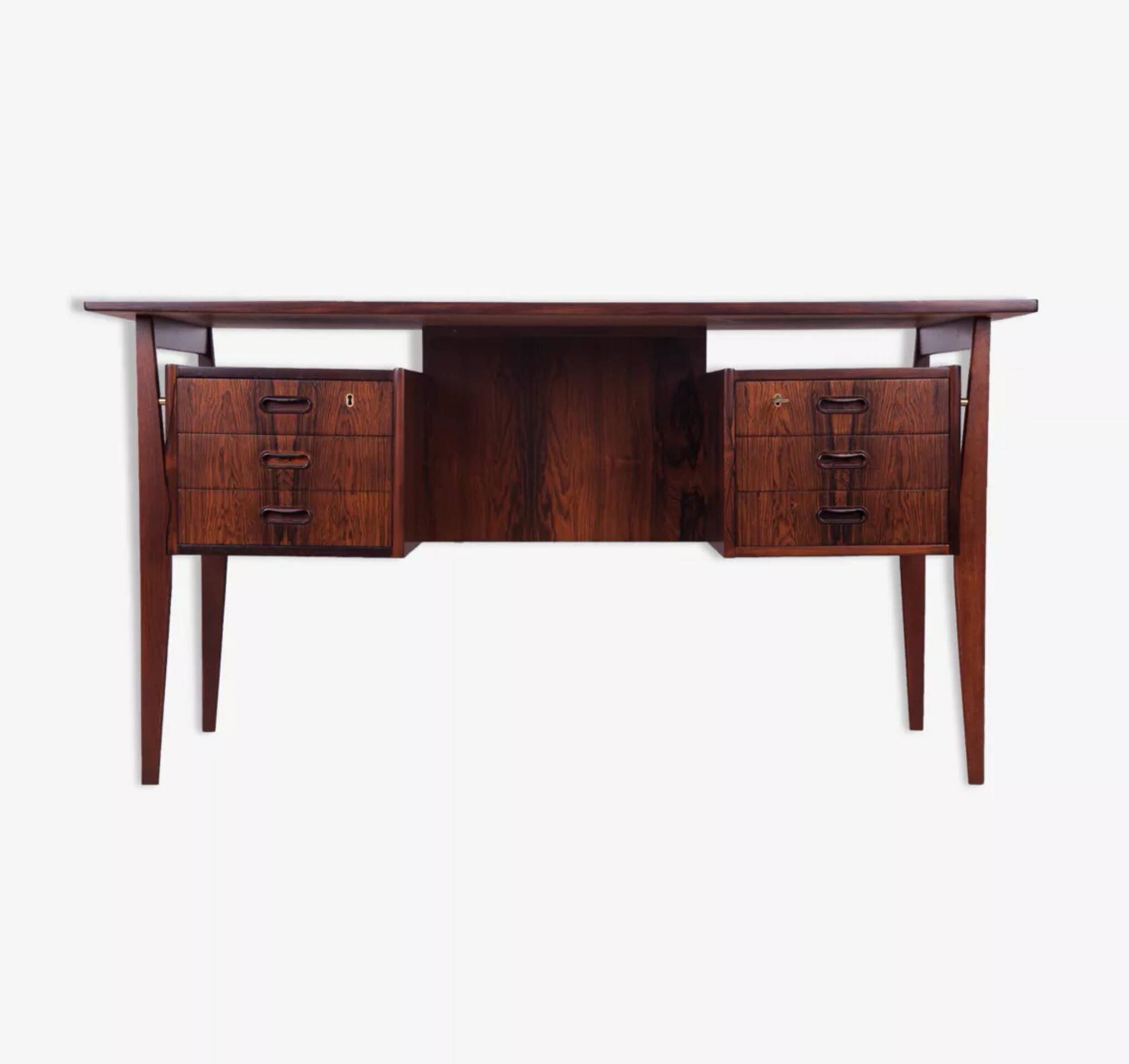 Rosewood desk by Gunnar Nielsen Tibergaard for Tibergaard, 1960s