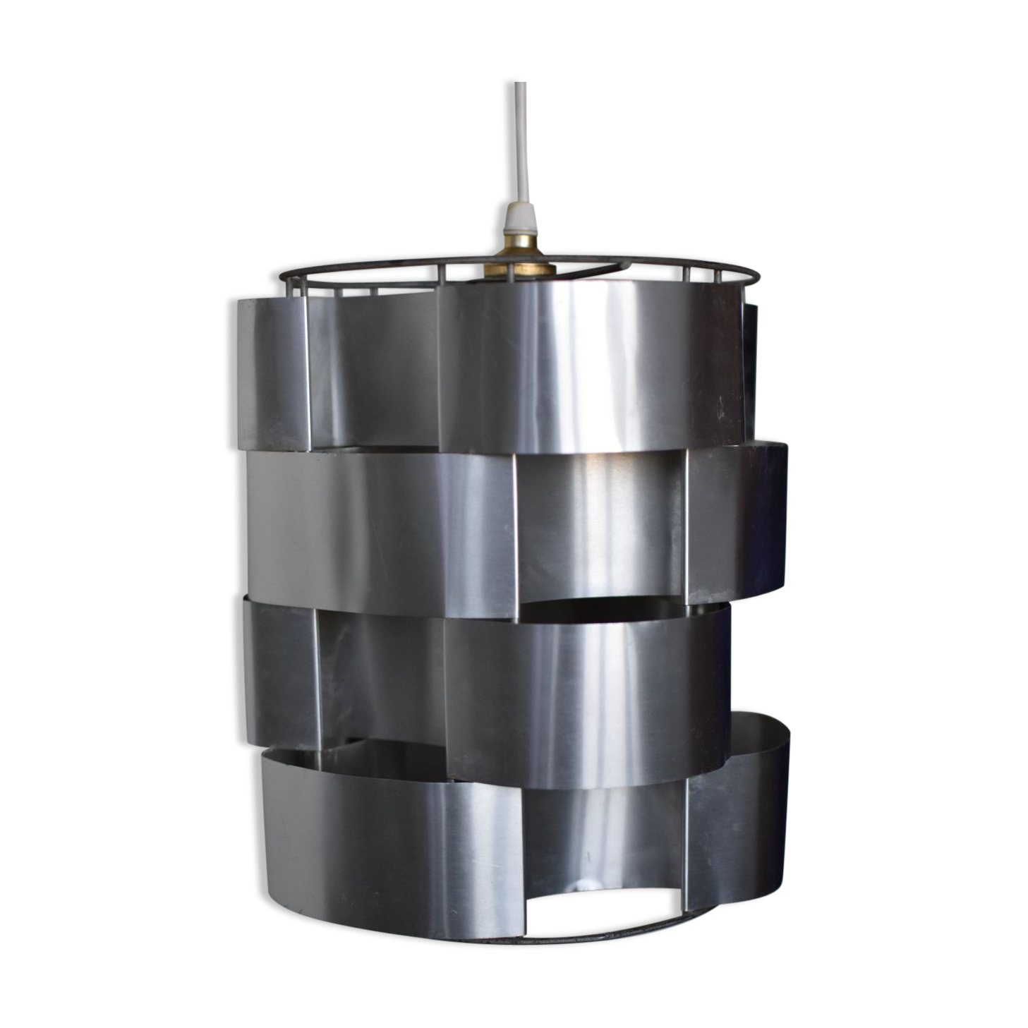 Max Sauze aluminum hanging lamp 1970