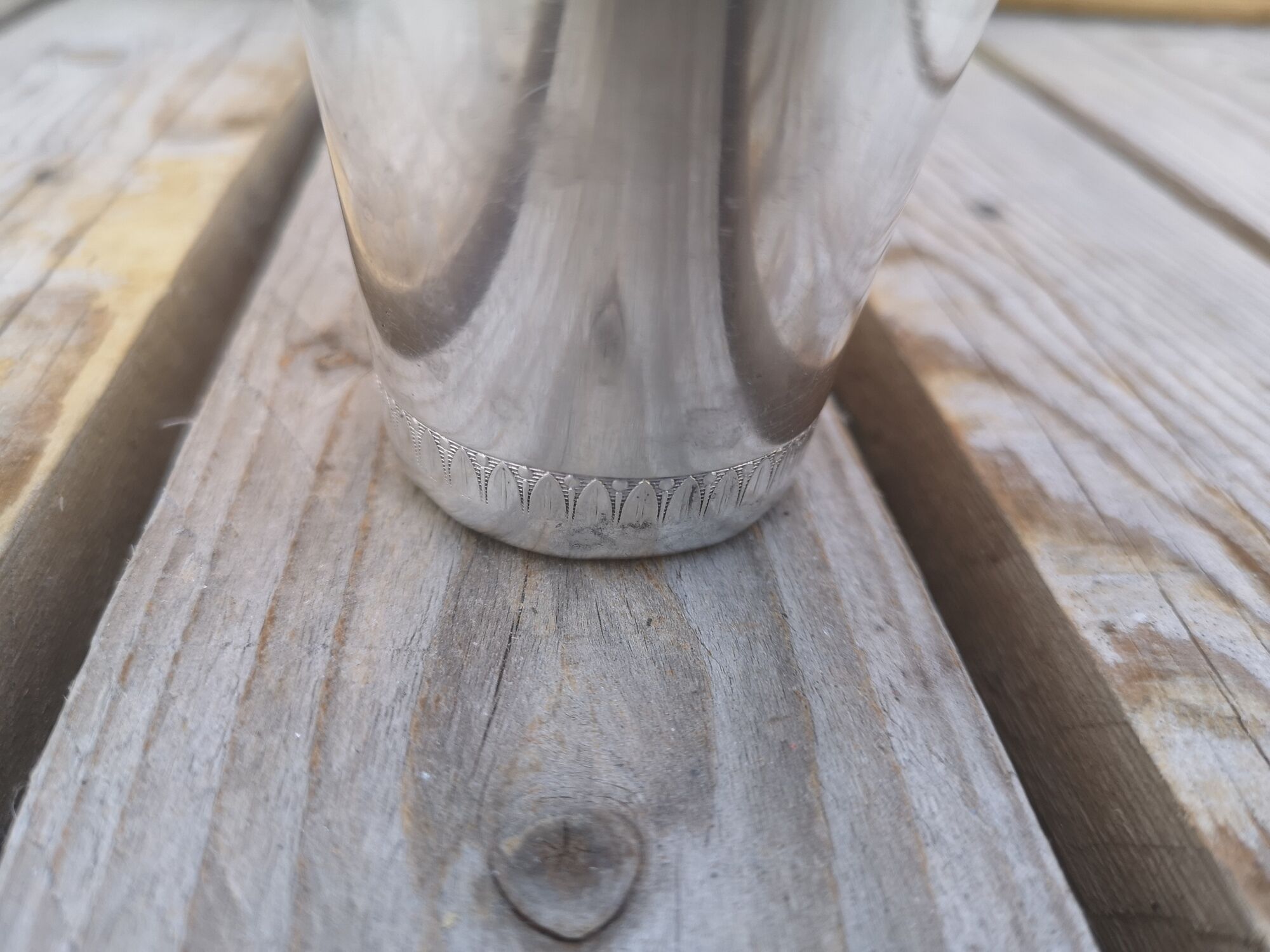 Silver metal timbale