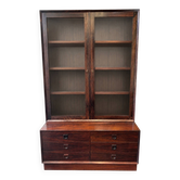 Danish library in rosewood – Scandinavian spirit