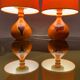 Pair of 1970s ceramic table lights by Bjorn Wiinblad for Rosenthal