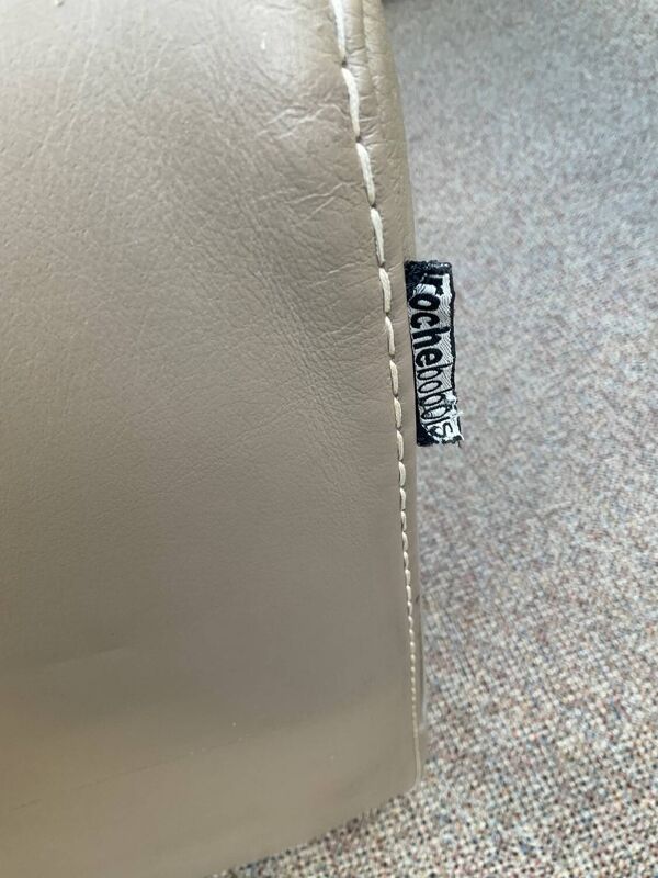 Canapé 3 places Roche Bobois en cuir beige