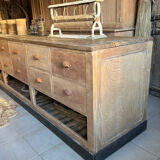 Large antique sideboard with 12 drawers