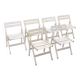 Ensemble de 6 chaises de jardin pliantes par Reguitti, années 1970.