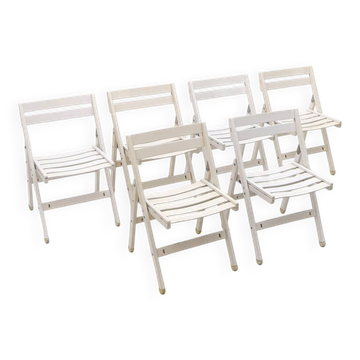 Set of 6 folding outdoor chairs by Reguitti, 1970s