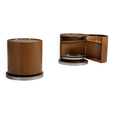 Ensemble de barres rondes en bois par Mario Sabot, Italie, années 1970