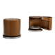 Set of Round Wooden Dry Bars by Mario Sabot, Italy 1970s