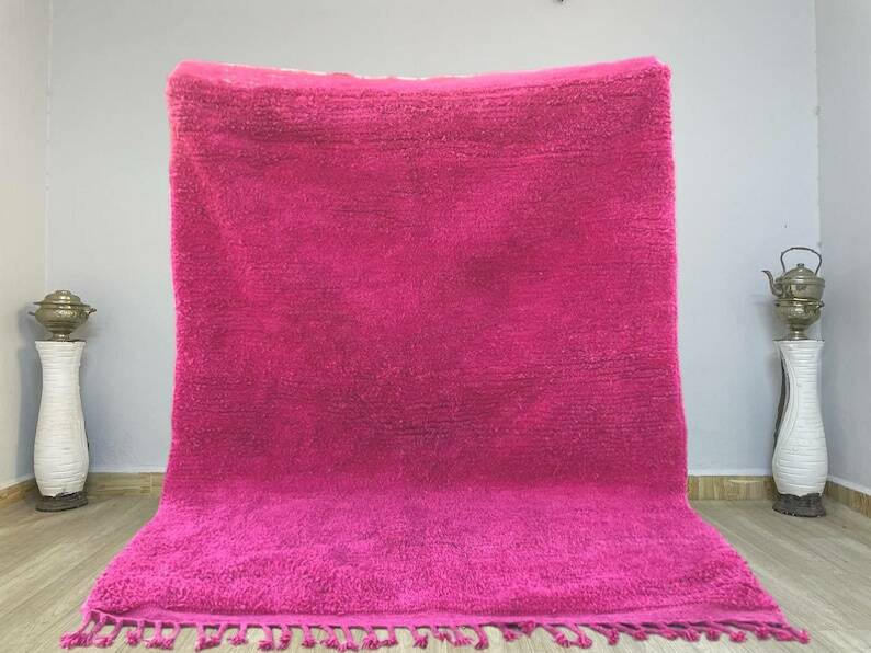 Handmade wool rug 3/2m Moroccan