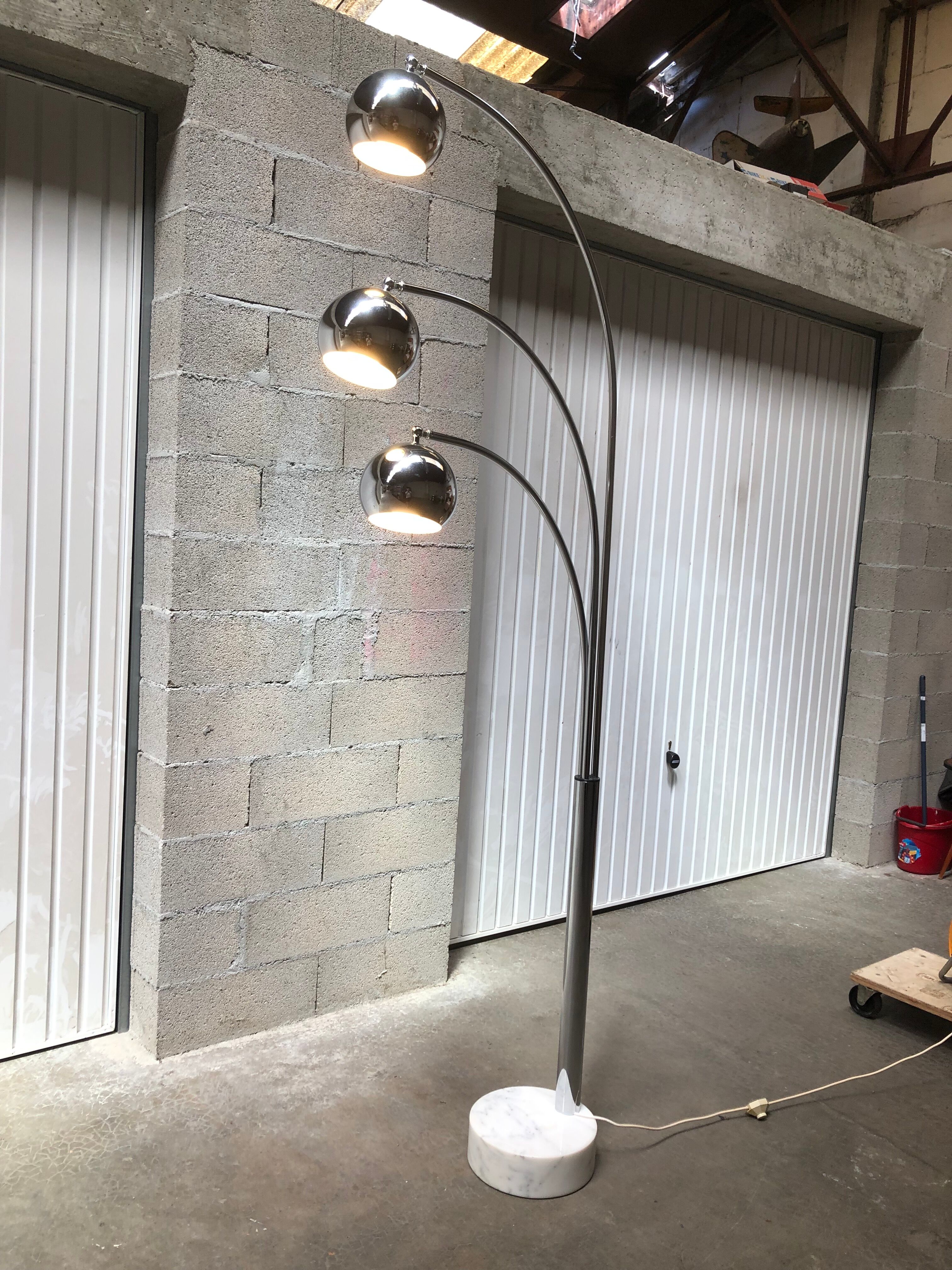 Floor lamp thrush of the 70s design reggiani