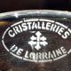 Set of 10 new Lorraine crystal wine glasses.
