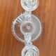 Chandelier en verre du milieu du siècle / bohême, années 1960