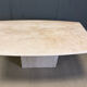 Vintage travertine dining table, 1970s