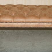 Chesterfield XXL leather sofa hand-dyed