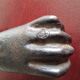 Cast iron door knocker from the 19th century or earlier.