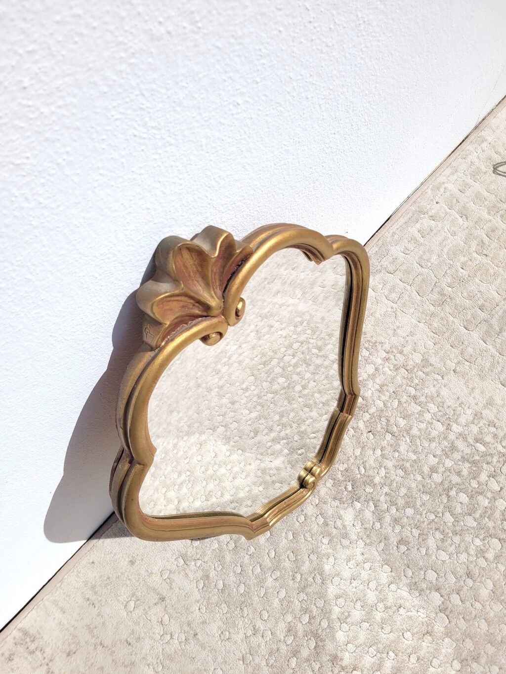 Vintage Louis XV style gold mirror 34.50cm
