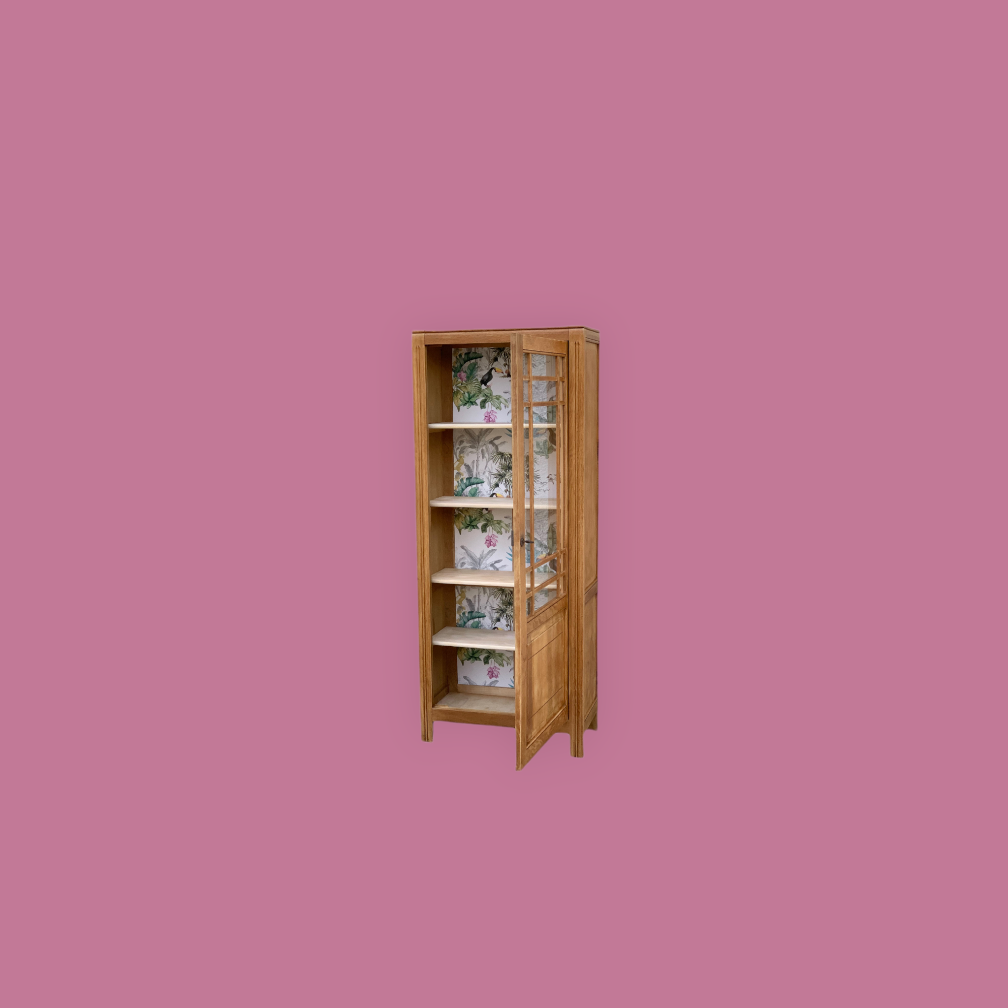 Parisian glazed wardrobe raw wood 1930
