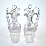 Bottles vinegar in cut crystal baccarat oil and vinegar - near model chicago 1916?