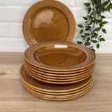 Set of 12 Pagnossin earthenware plates