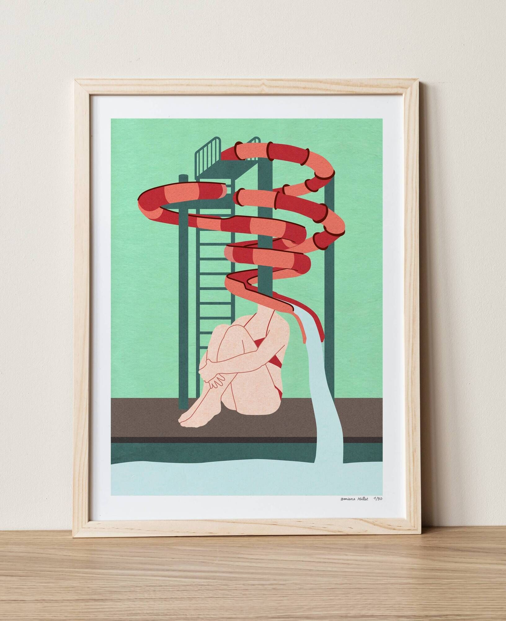 The woman's slide