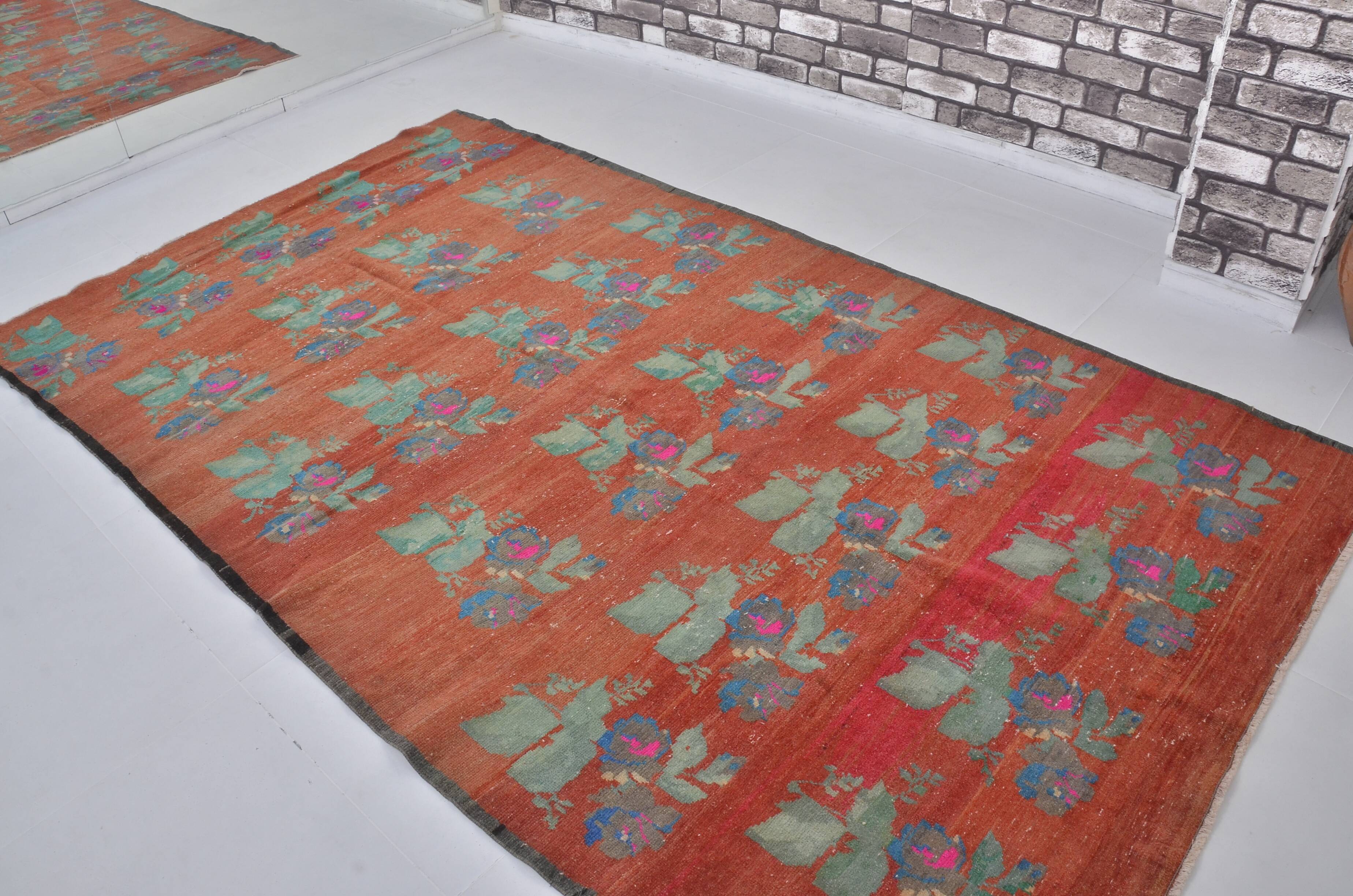 Flower Vintage Anatolian Rug sku1253