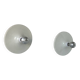 Pair of vintage wall lights, white lacquered metal, Italy 1970.