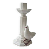 Vintage Costa Italy white ceramic candle holder - 1950s