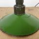 Industrial Green Enamel Military Pendant Lamp with Cast Aluminium Top, 1960