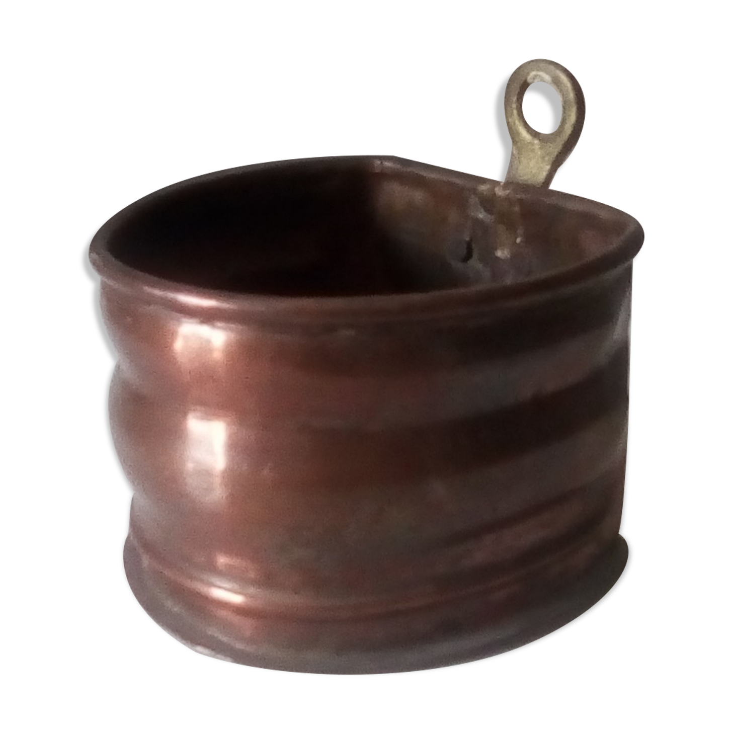 Old workshop box in copper and brass