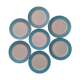 Suite d'assiettes à dessert bleu azur Digoun