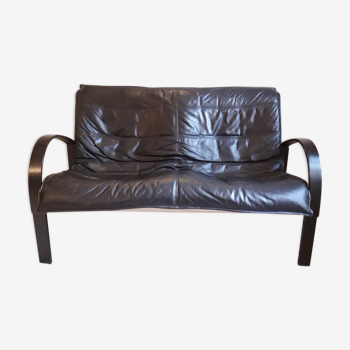 Ikea leather sofa design Tord Bjorklund 80s