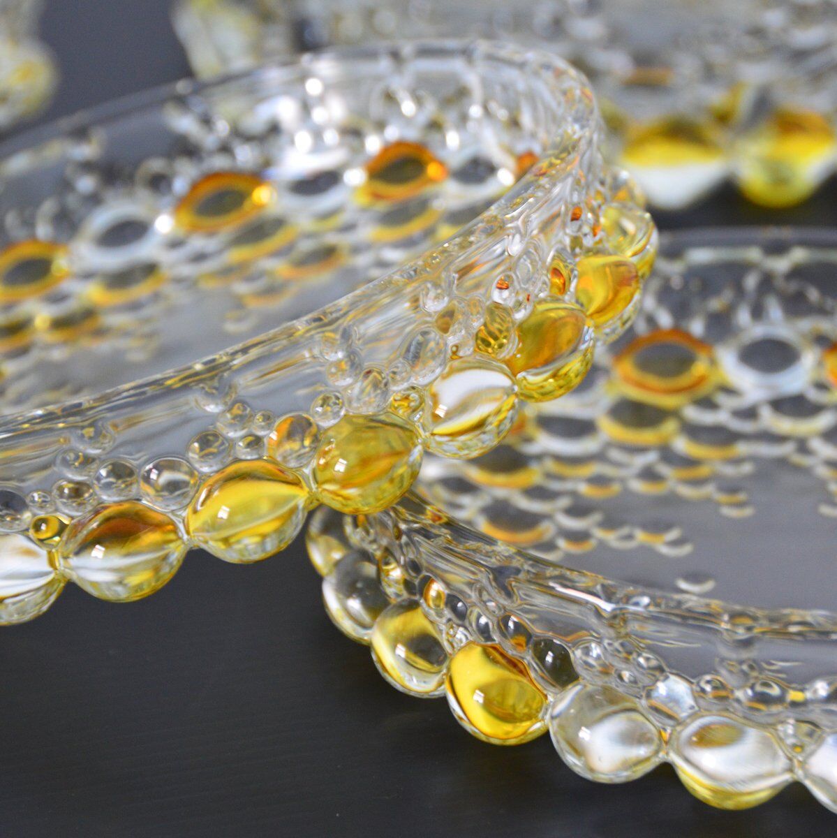 Dessert set from Walther Glass series "Boléro" 1960