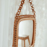 Rattan mirror vintage