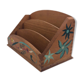 Range courrier vintage peint main