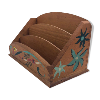 Range courrier vintage peint main