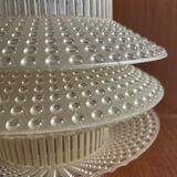 Vintage plastic lamp, space age, op art, 1960s / 1970s