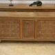Cerused oak sideboard signed Maurice Rinck 1940s