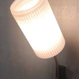 Wall lamp in gilded brass and opaline - mid. 20th century