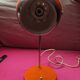 Vintage "Eyeball" Desk Lamp Orange & Chrome – Space Age Era