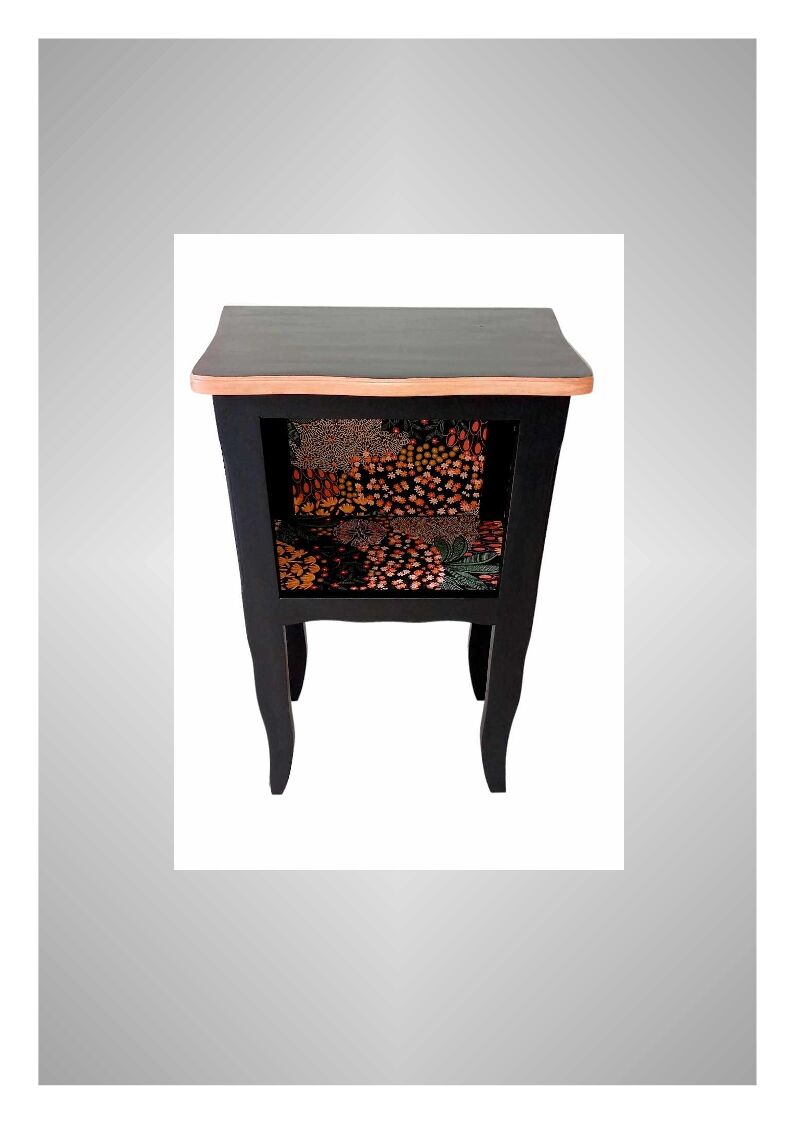 Vintage bedside table restyled