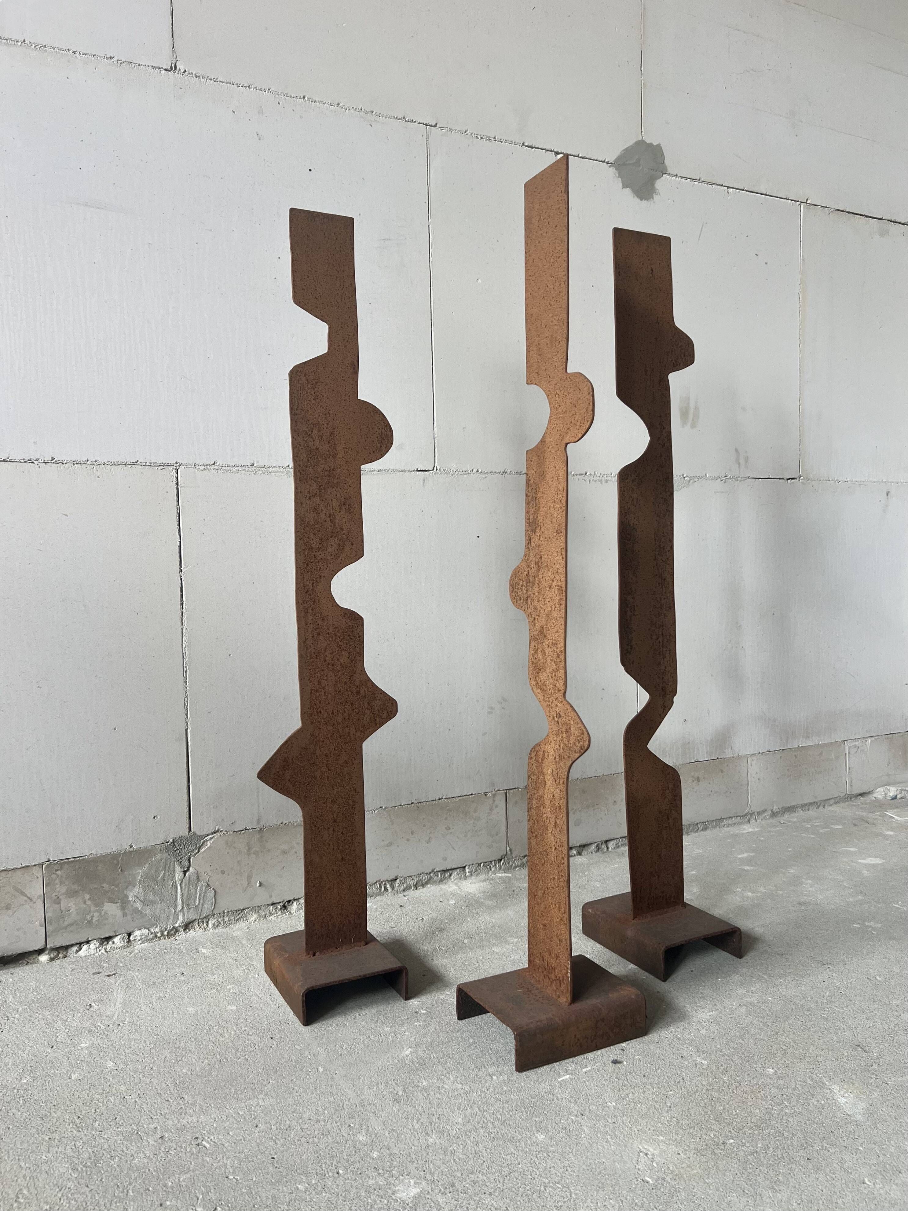Abstract Steel Sculpture, Netherlands, 1970s