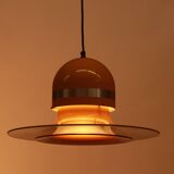 1970s ceiling lamp in yellow, Space Age