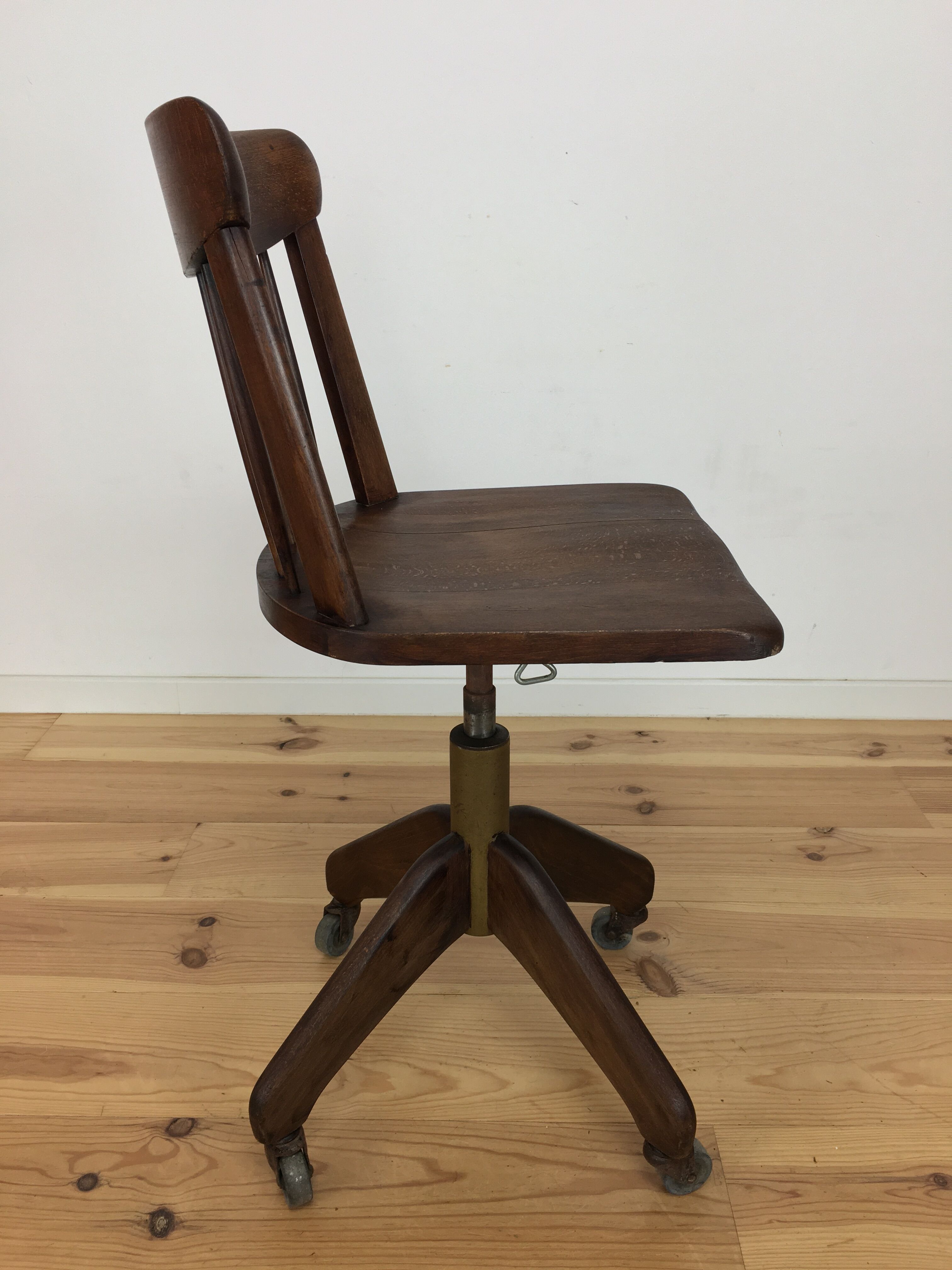 American office chair by Stoll Giroflex, wood
