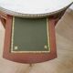 Bouillotte side table - mahogany veneer - white marble - Louis XVI - 1950