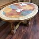 Table basse bois et céramique signée Louis Barrois